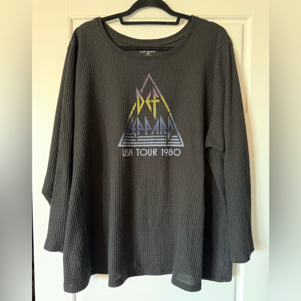 Lane Bryant Black Def Leppard USA Tour 1980 Gradient Graphic Pullover